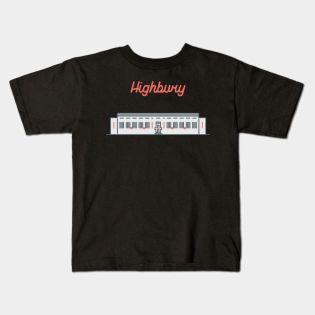 Minimalist Highbury Kids T-Shirt by scotmccormack